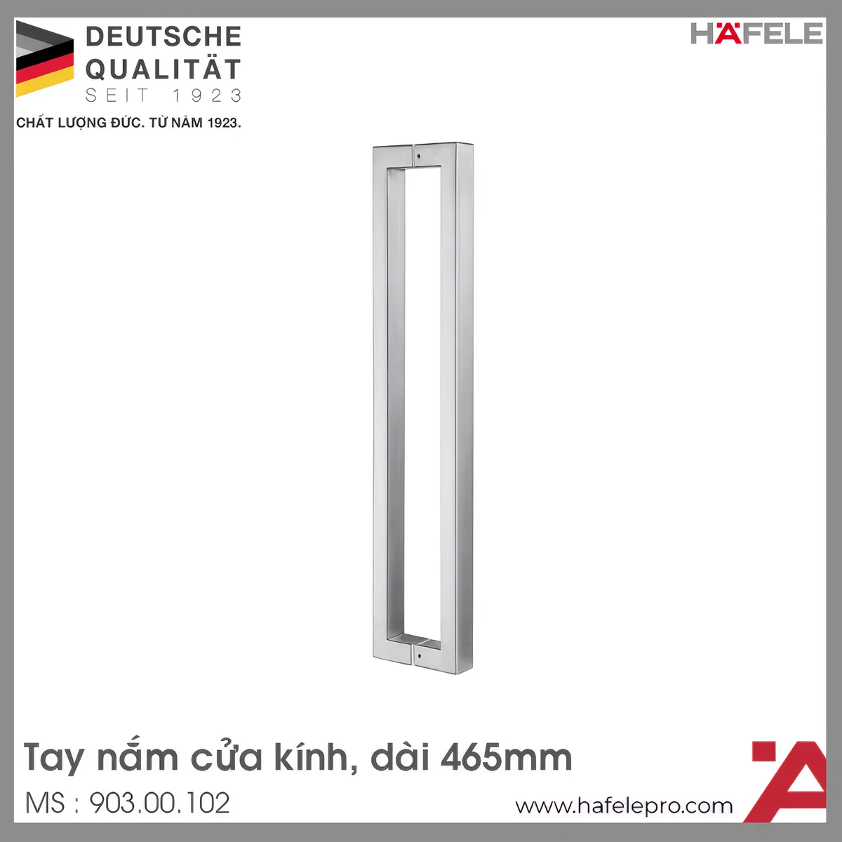 Tay Nắm Kéo Dạng Vuông 465mm Hafele 903.00.102