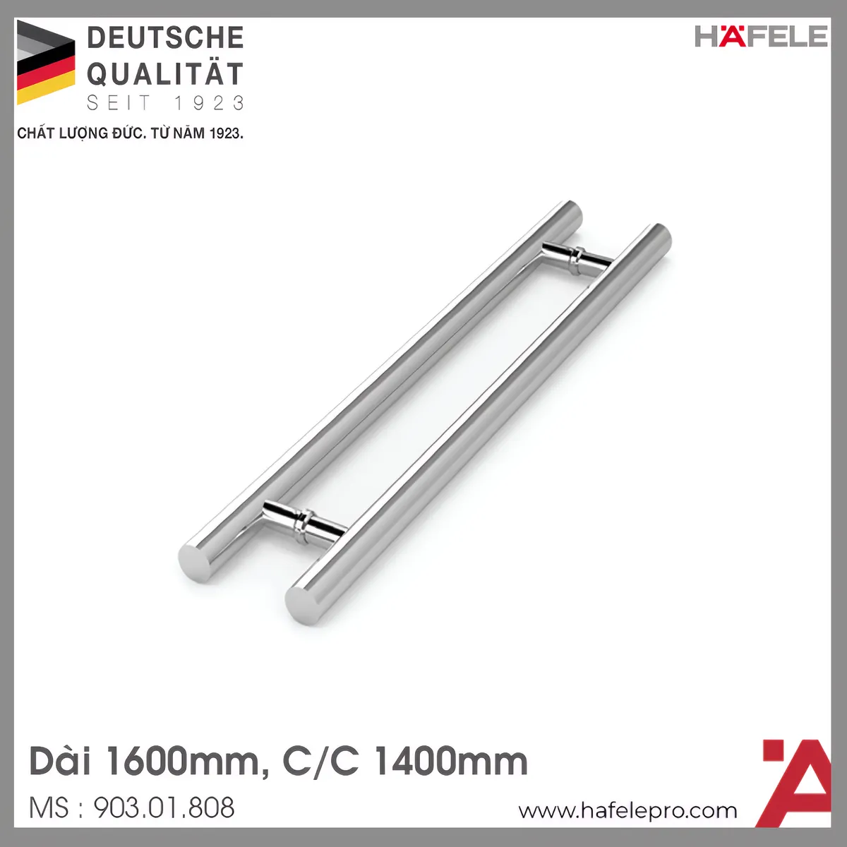 Tay Nắm Kéo Chữ H 1600mm Hafele 903.01.808