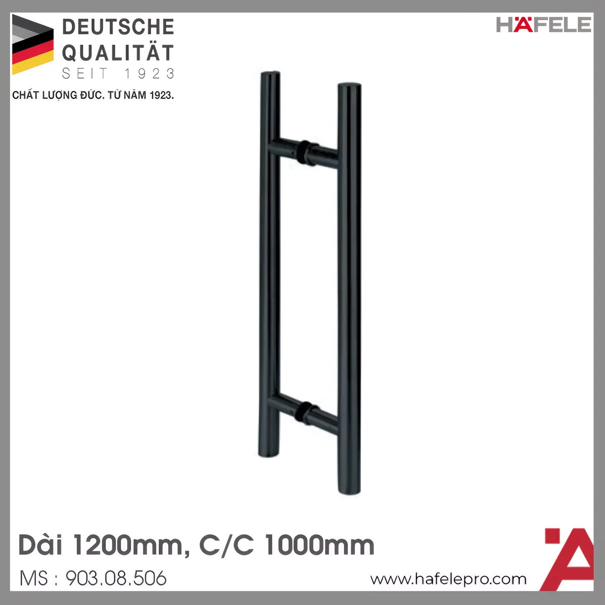 Tay Nắm Kéo Chữ H Dài 1200mm Hafele 903.08.506