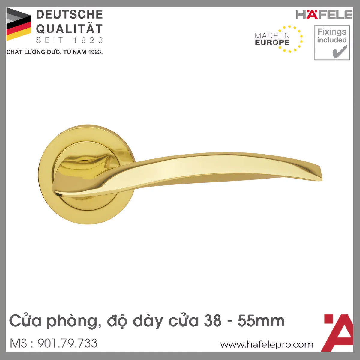 Tay Nắm Gạt Cửa Phòng Hafele 901.79.733
