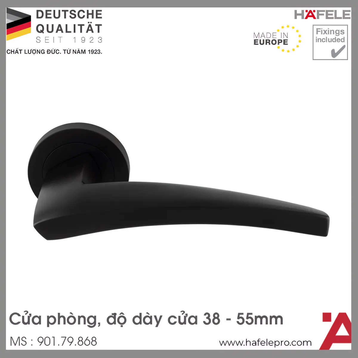 Tay Nắm Gạt Dune Cửa Phòng Hafele 901.79.868