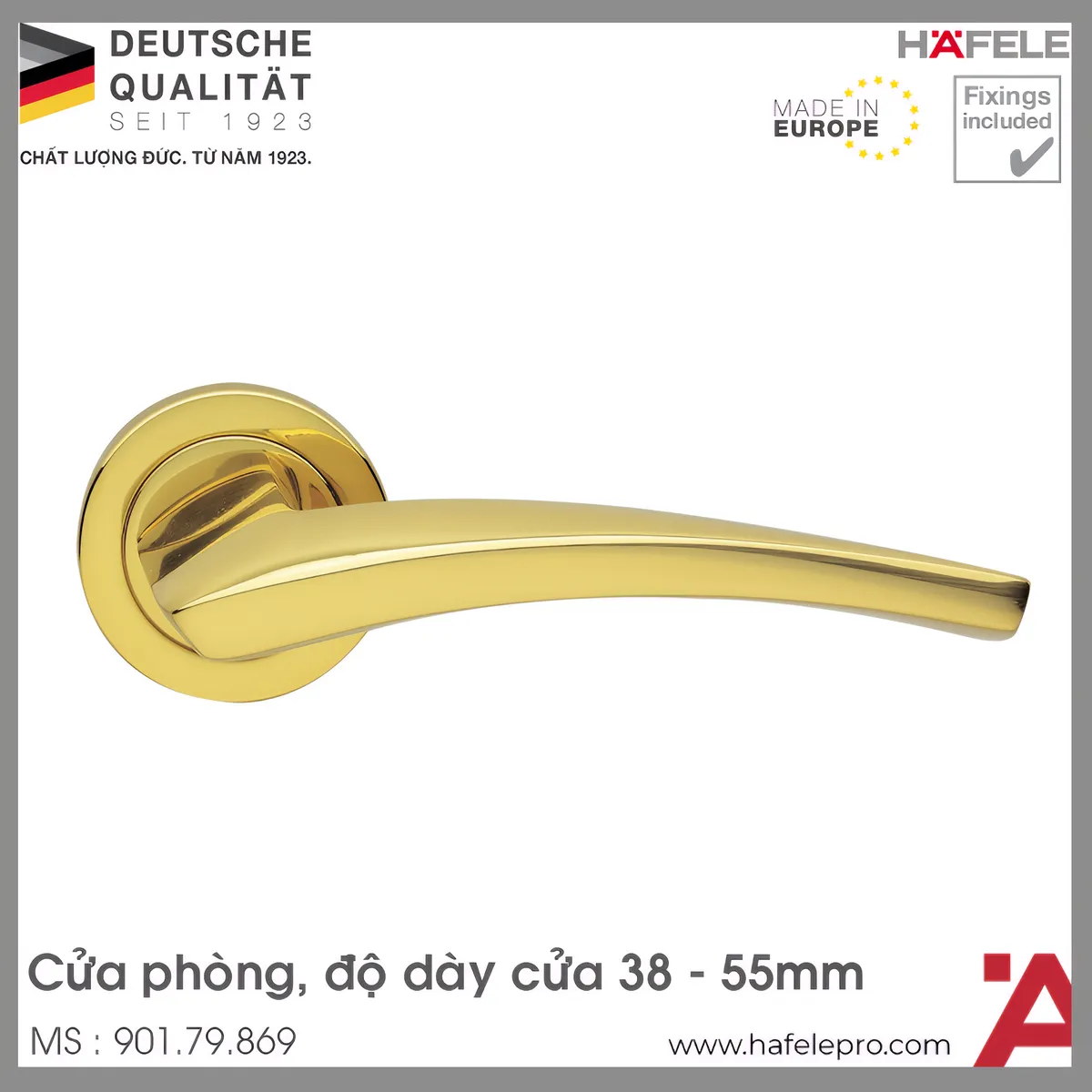 Tay Nắm Gạt Cửa Phòng Hafele 901.79.869