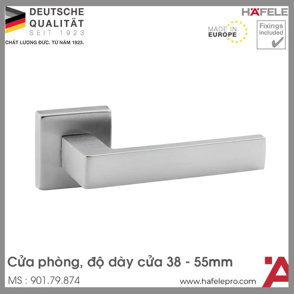 Tay Nắm Gạt Cửa Phòng Hafele 901.79.874