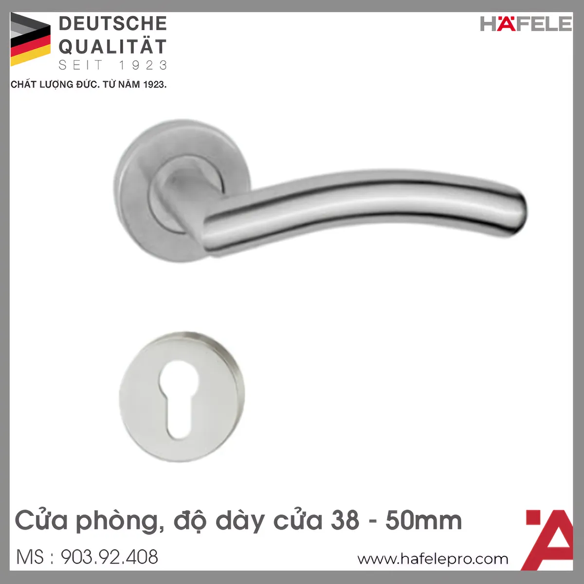 Tay Nắm Gạt Cửa Phòng Hafele 903.92.408