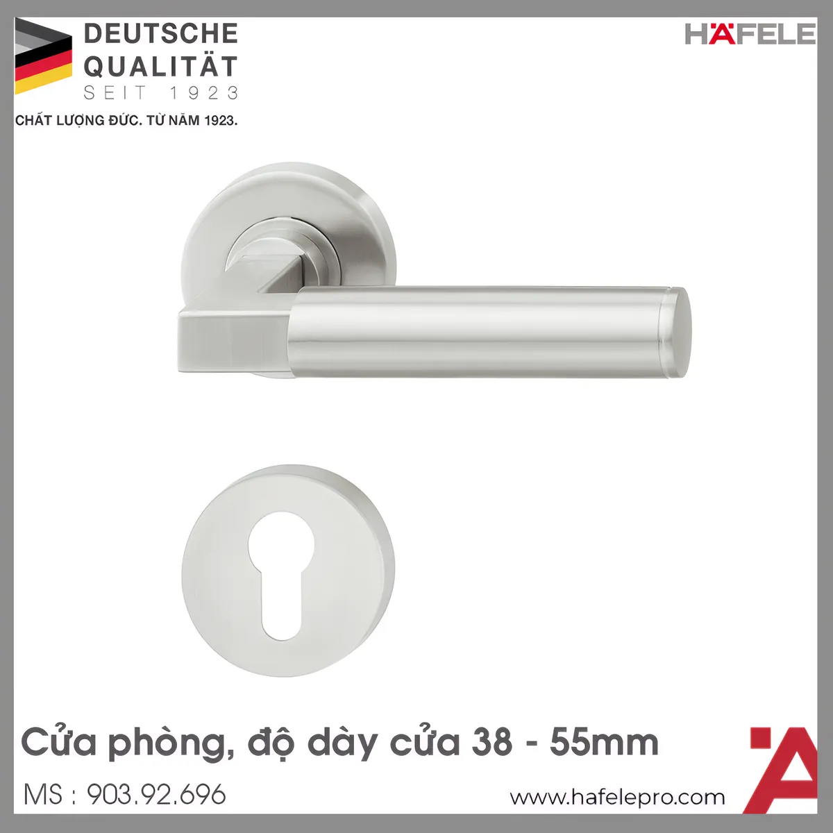 Tay Nắm Có Nắp Che Cửa Phòng Hafele 903.92.696
