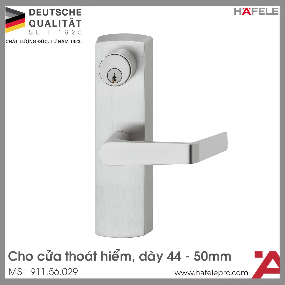 Tay Nắm Gạt Đế Dài Cửa Thoát Hiểm Hafele 911.56.029