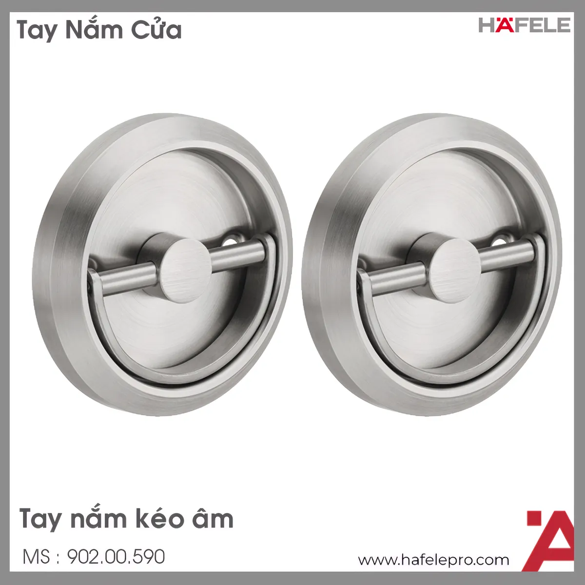 Tay Nắm Kéo Âm Hafele 902.00.590