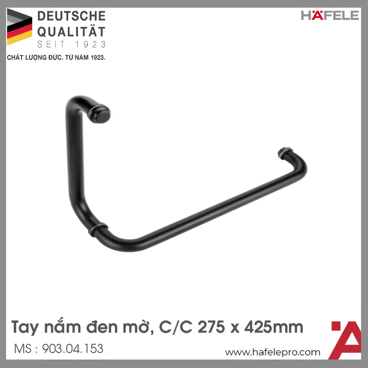 Tay Nắm Phòng Tắm Kính Hafele 903.04.153