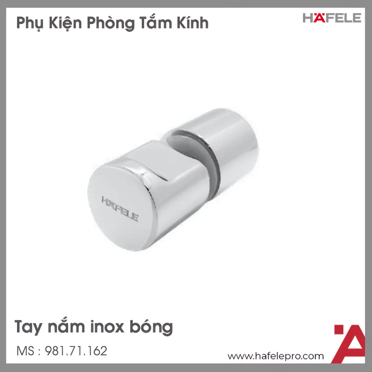 Tay Nắm Phòng Tắm Kính Hafele 981.71.162