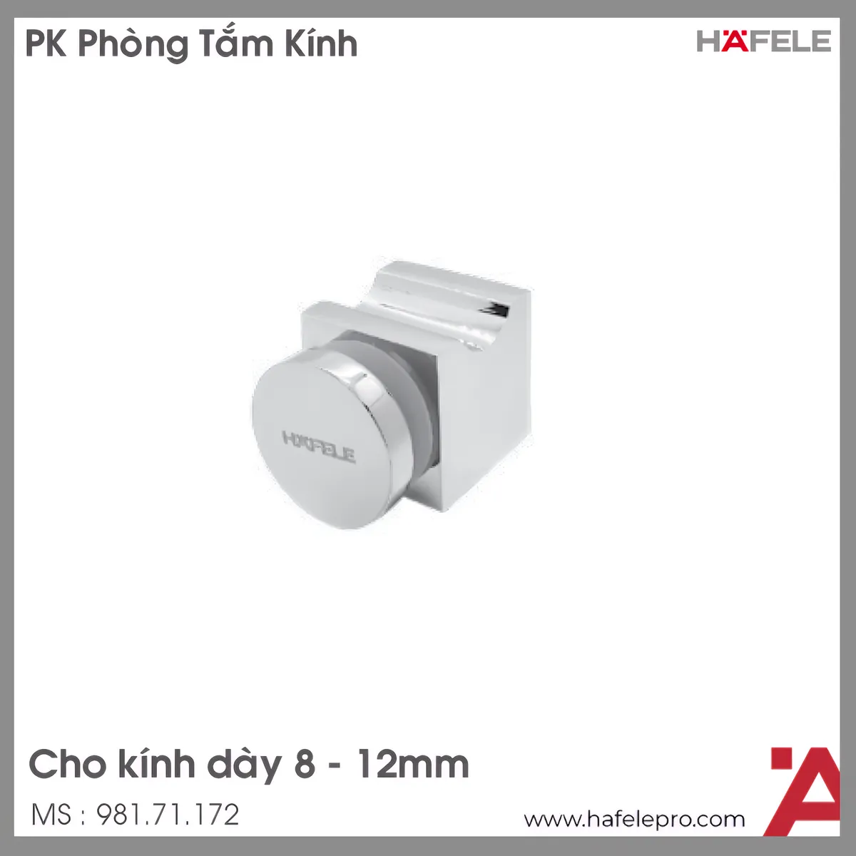 Tay Nắm Phòng Tắm Kính Hafele 981.71.172