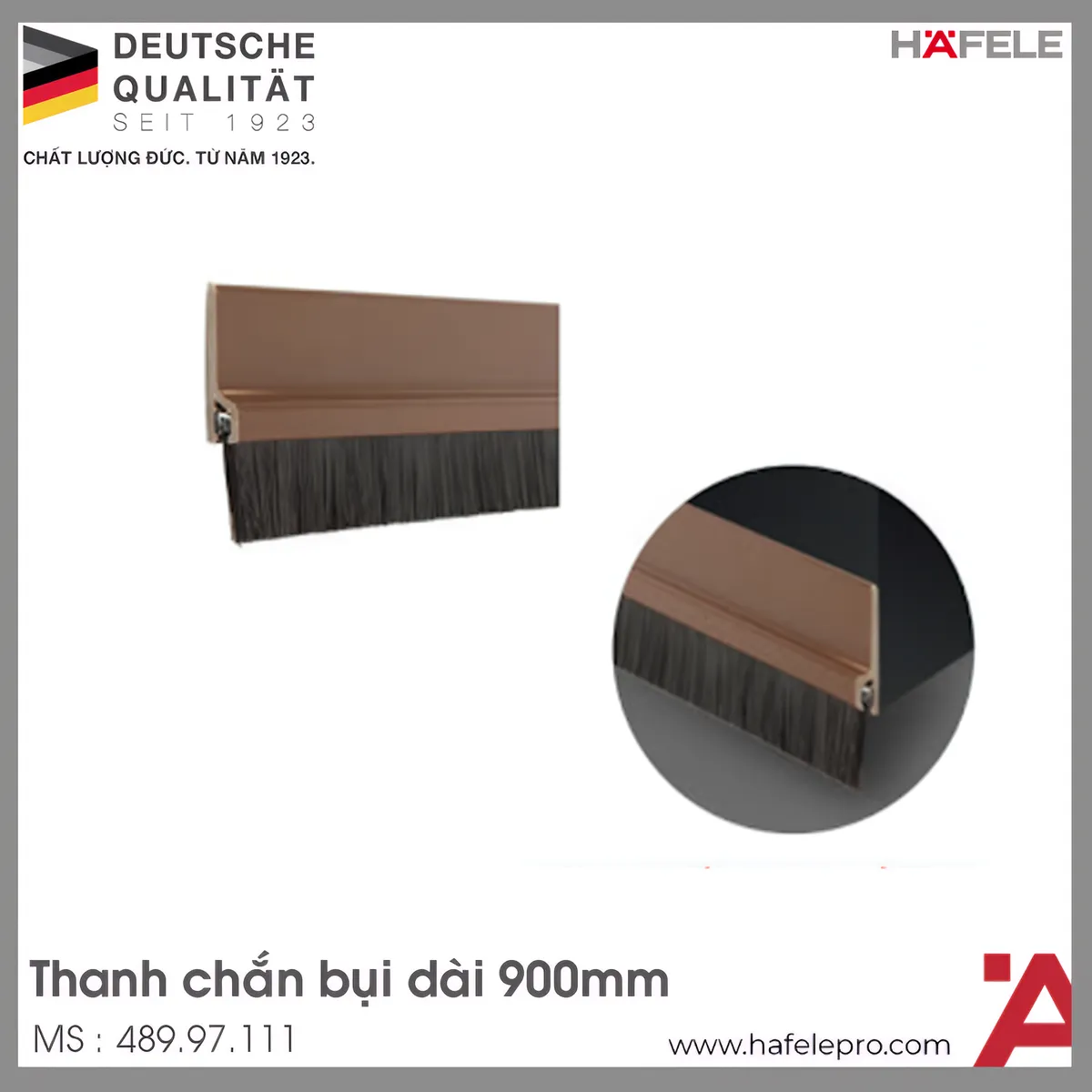 Thanh Chắn Bụi 900mm Hafele 489.97.111