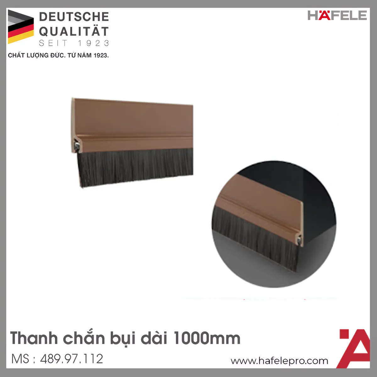 Thanh Chắn Bụi 1000mm Hafele 489.97.112