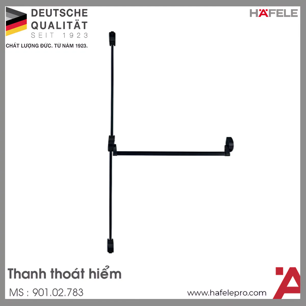 Thanh Thoát Hiểm Màu Đen Hafele 901.02.783