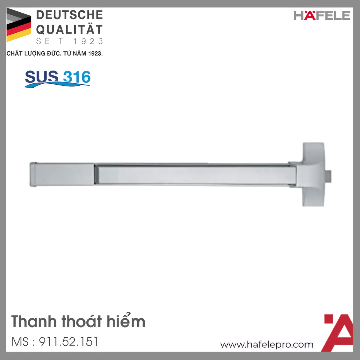 Thanh Thoát Hiểm Hafele 911.52.151