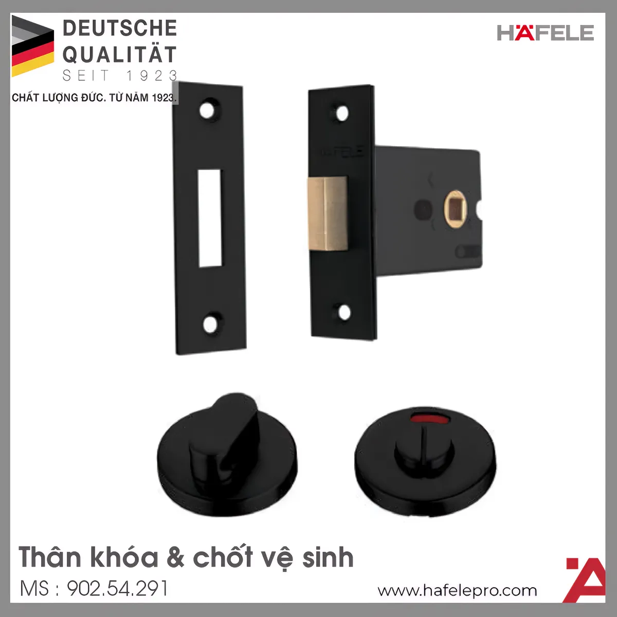 Thân Khóa Và Chốt Vệ Sinh Hafele 902.54.291