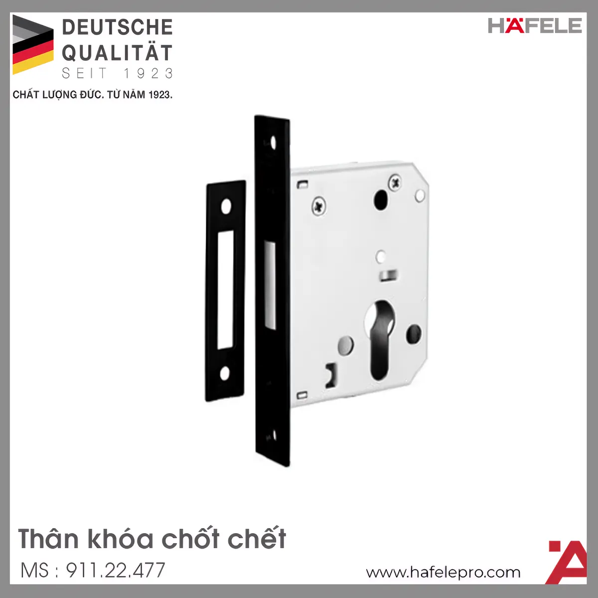 Thân Khóa Chốt Chết Hafele 911.22.477
