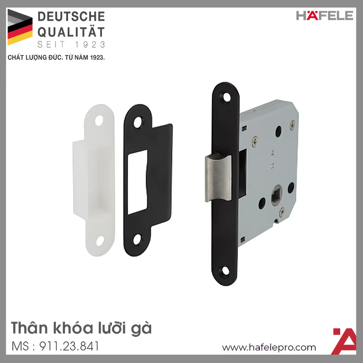 Thân Khóa Lưỡi Gà Hafele 911.23.841