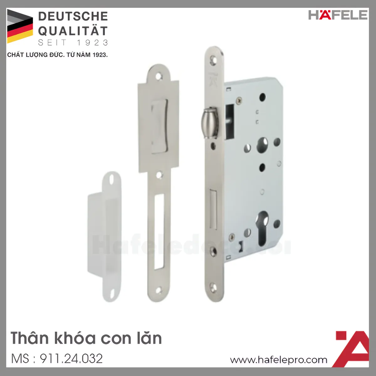 Thân Khóa Con Lăn 60mm Hafele 911.24.032