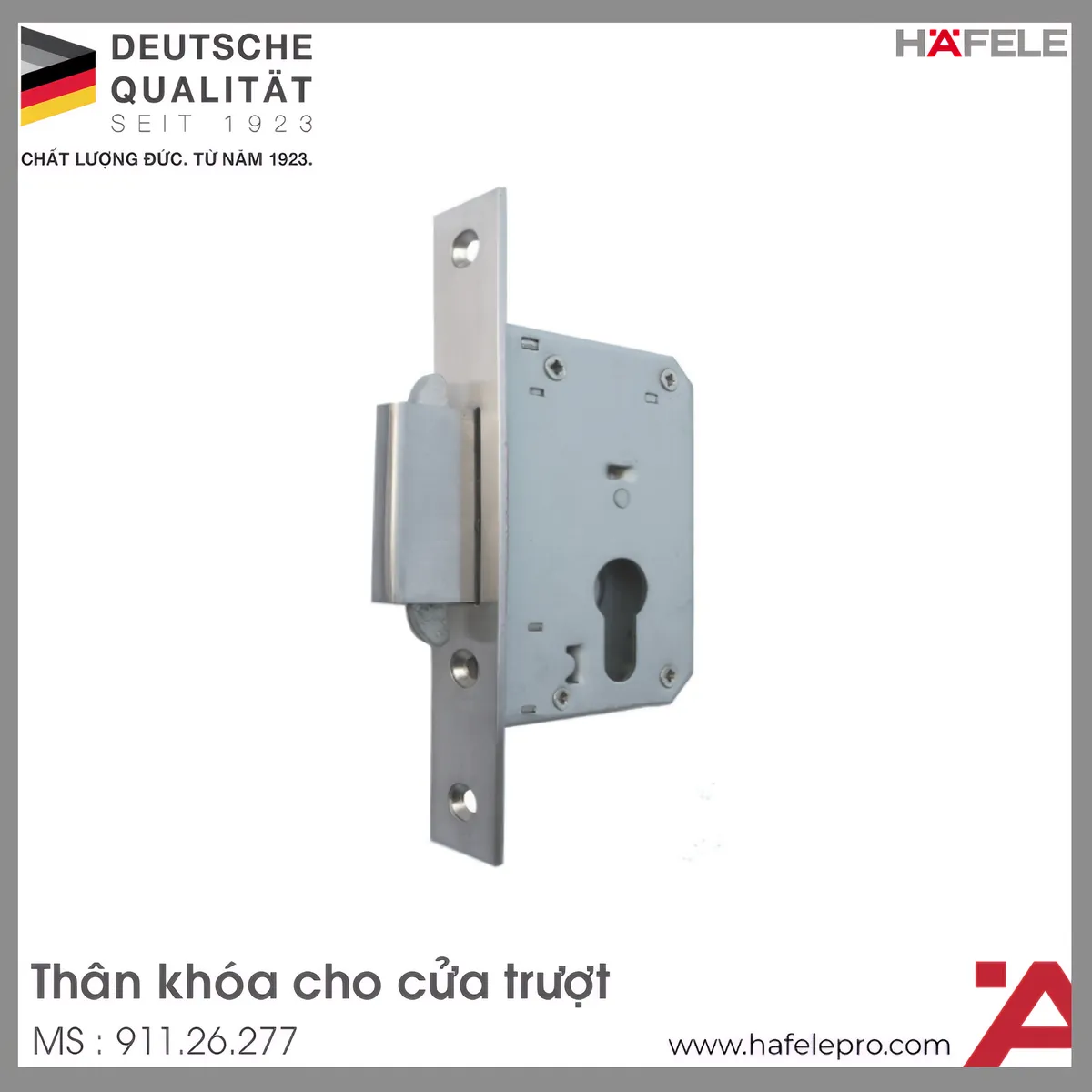Thân Khóa Cho Cửa Trượt Hafele 911.26.277