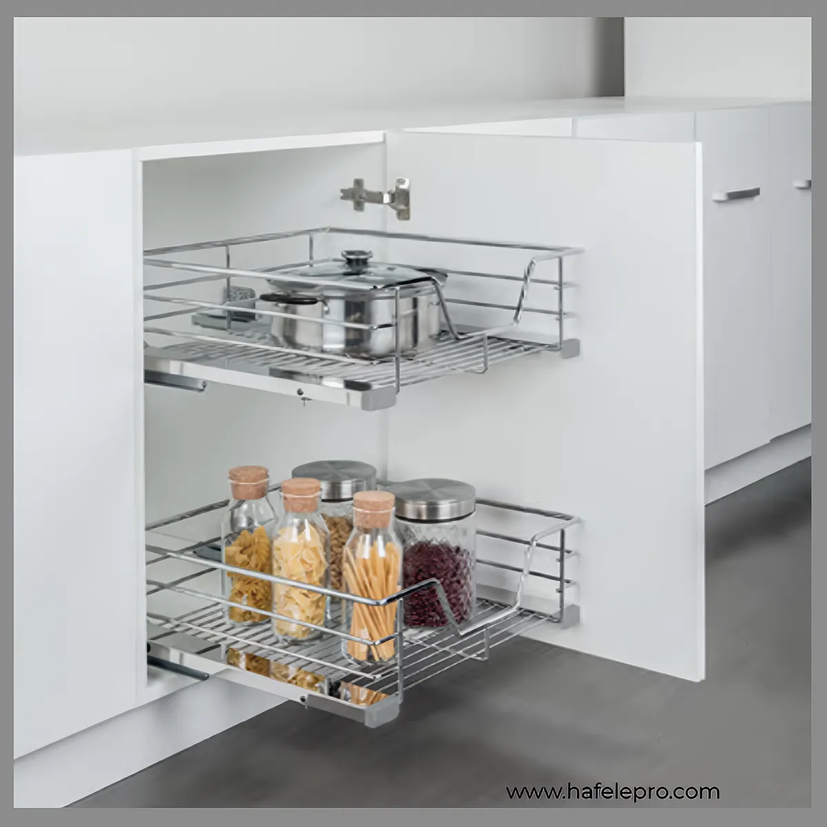 Rổ Kéo Đựng Xoong Nồi Rộng 400mm Verona Series Hafele 549.03.131