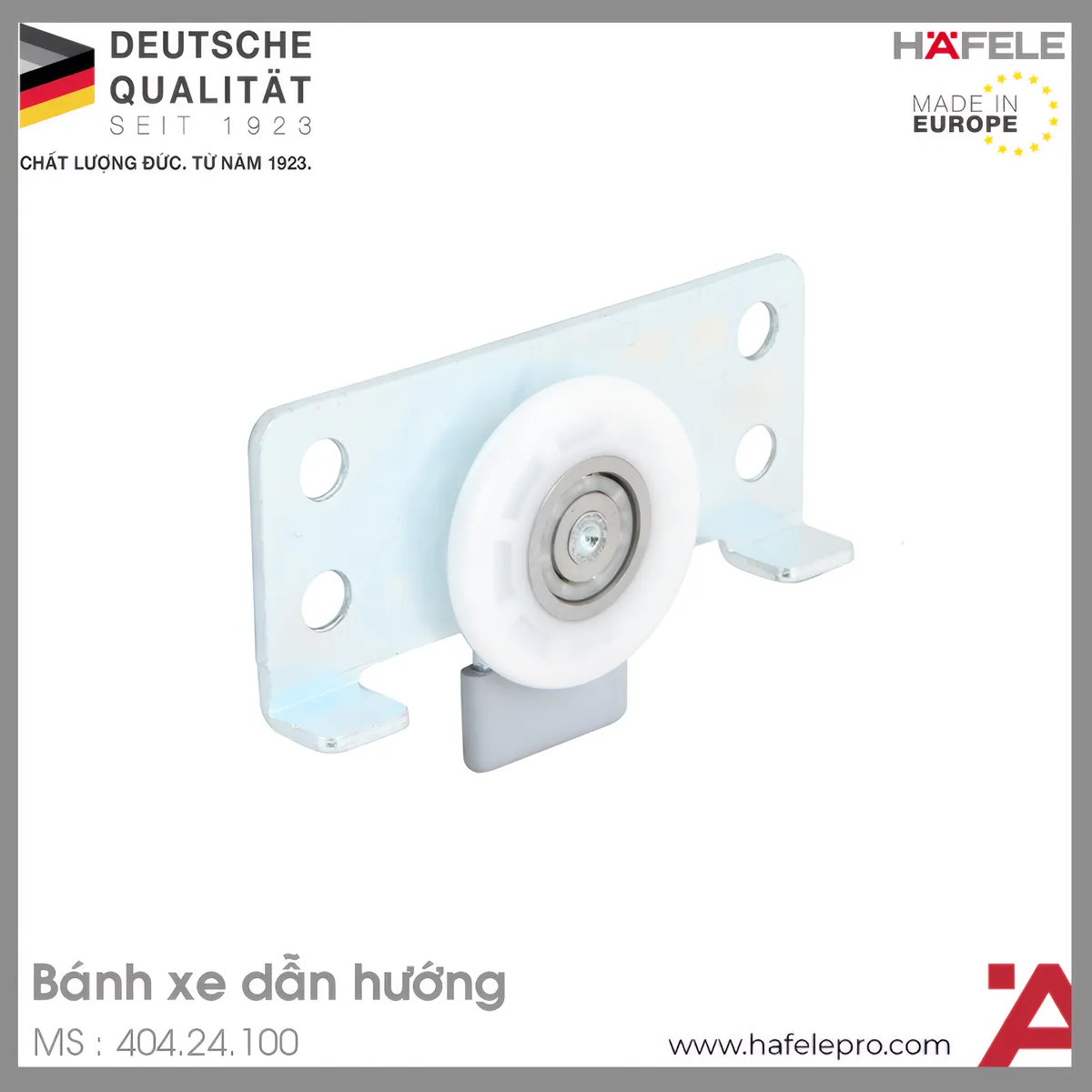 Bánh Xe Cửa Trượt Tủ Polyamid Hafele 404.24.100