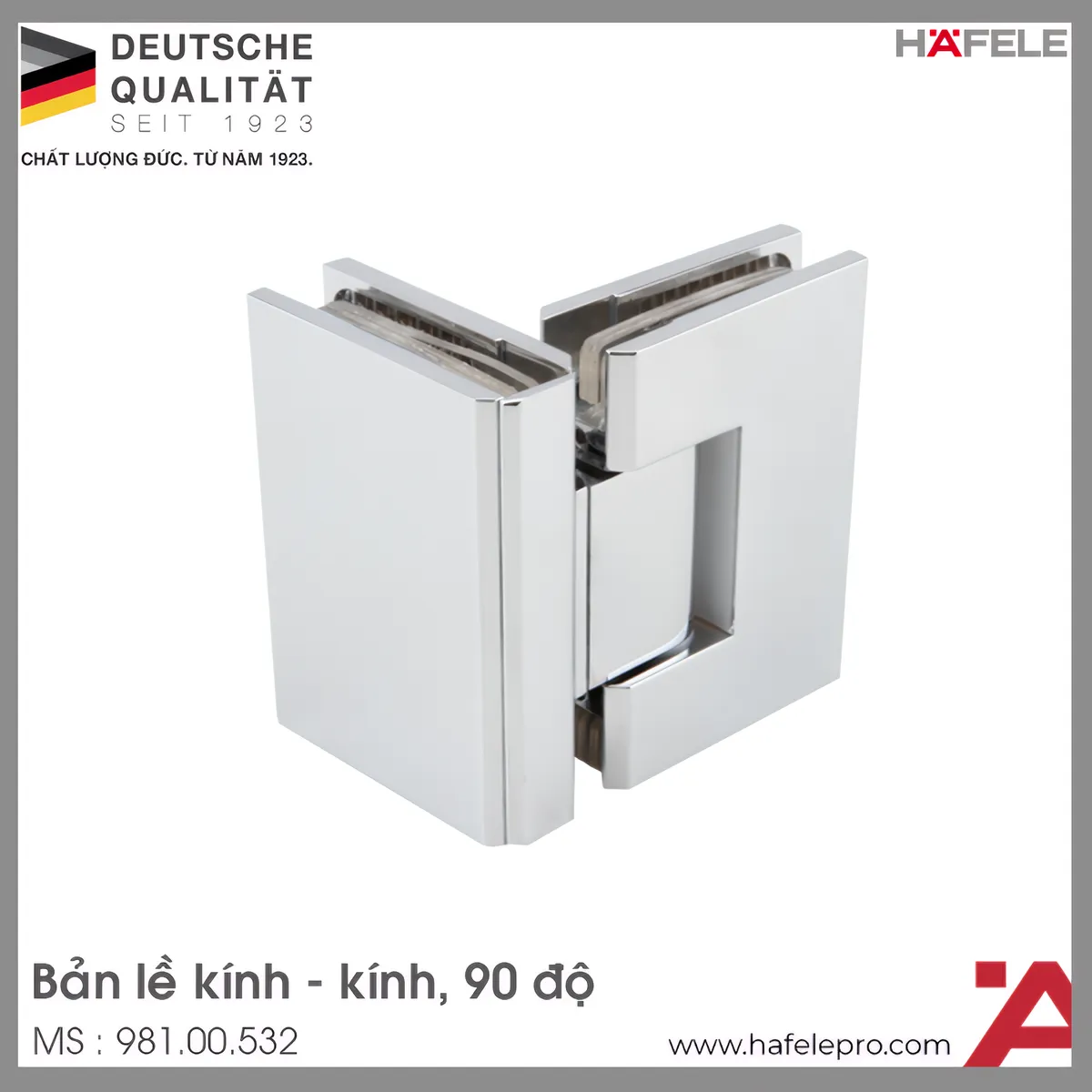 Bản Lề Phòng Tắm Kính 90º Hafele 981.00.532