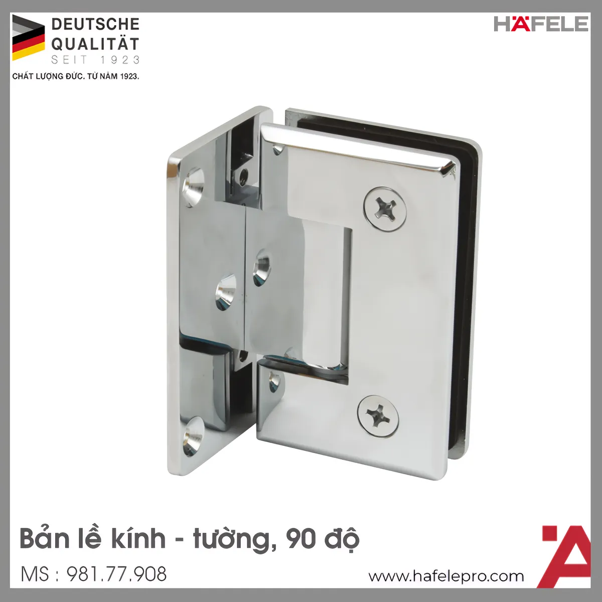 Bản Lề Phòng Tắm Kính 90º Hafele 981.77.908