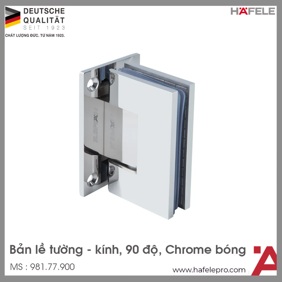 Bản Lề Phòng Tắm Kính 90º Hafele 981.77.900