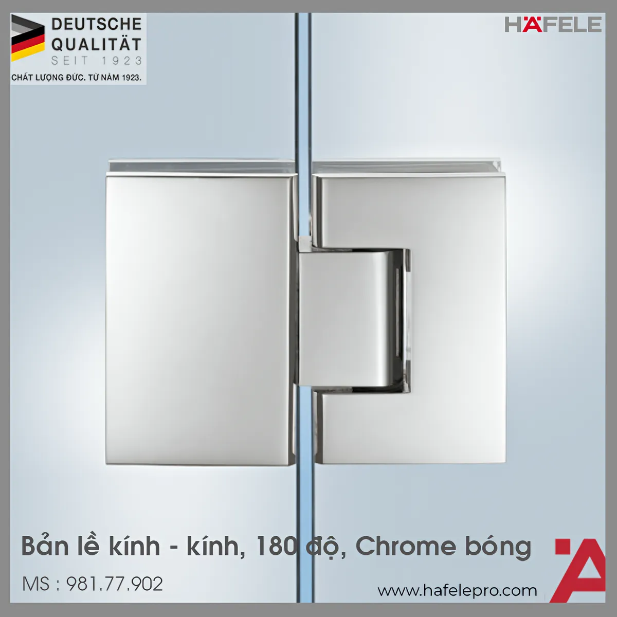 Bản Lề Kính – Kính 180º Hafele 981.77.902