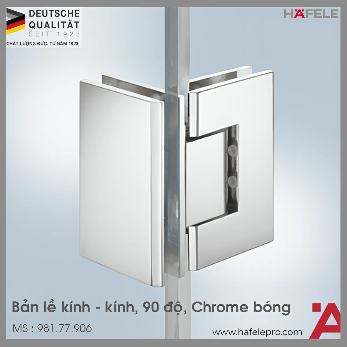 Bản Lề Phòng Tắm Kính 90º Hafele 981.77.906