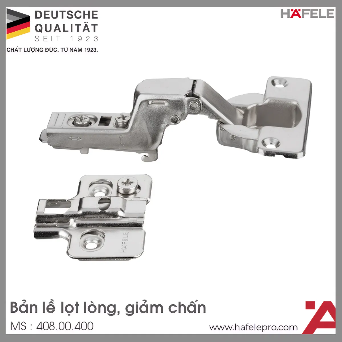 Bản Lề Lọt Lòng Giảm Chấn Hafele 408.00.400