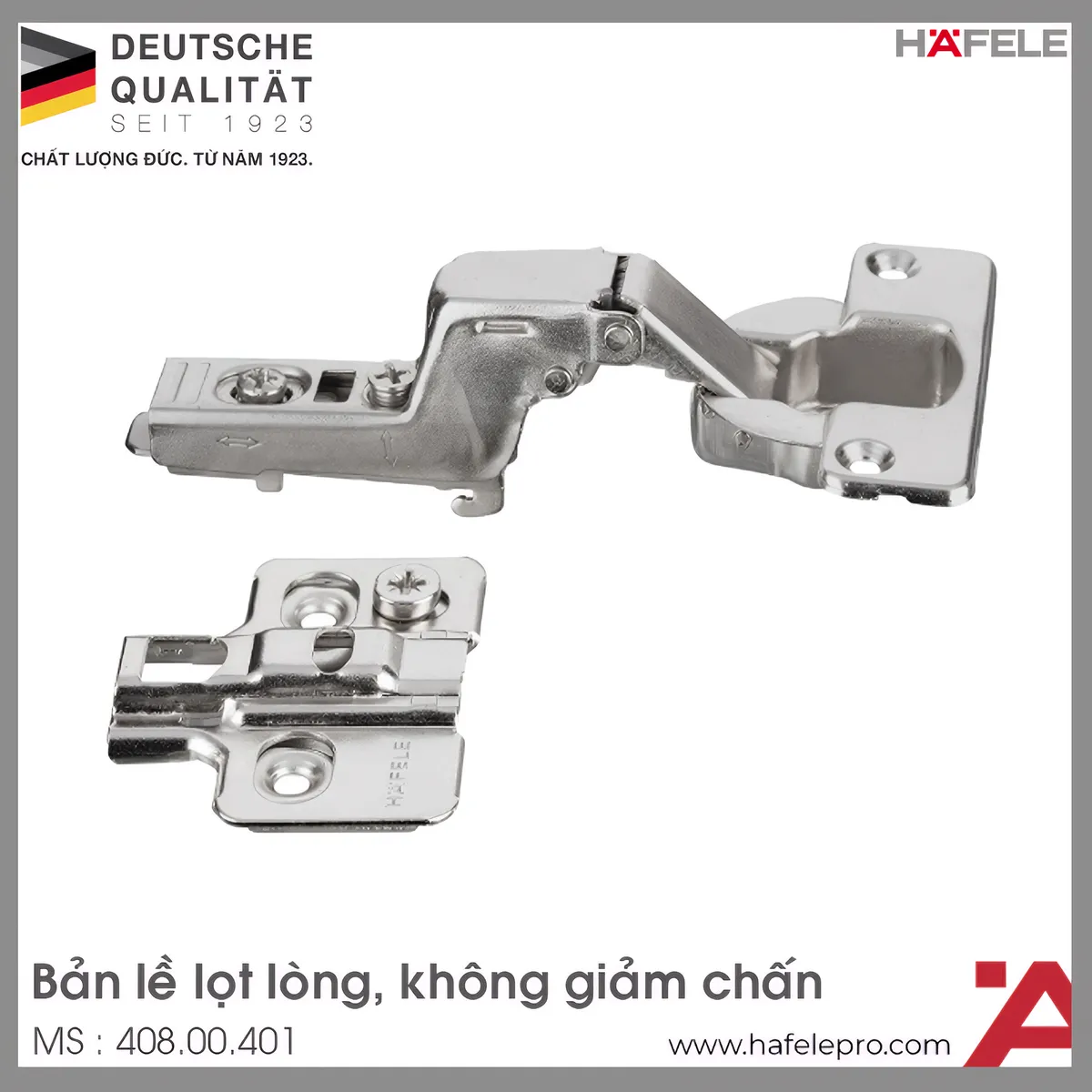 Bản Lề Lọt Lòng Không Giảm Chấn Hafele 408.00.401