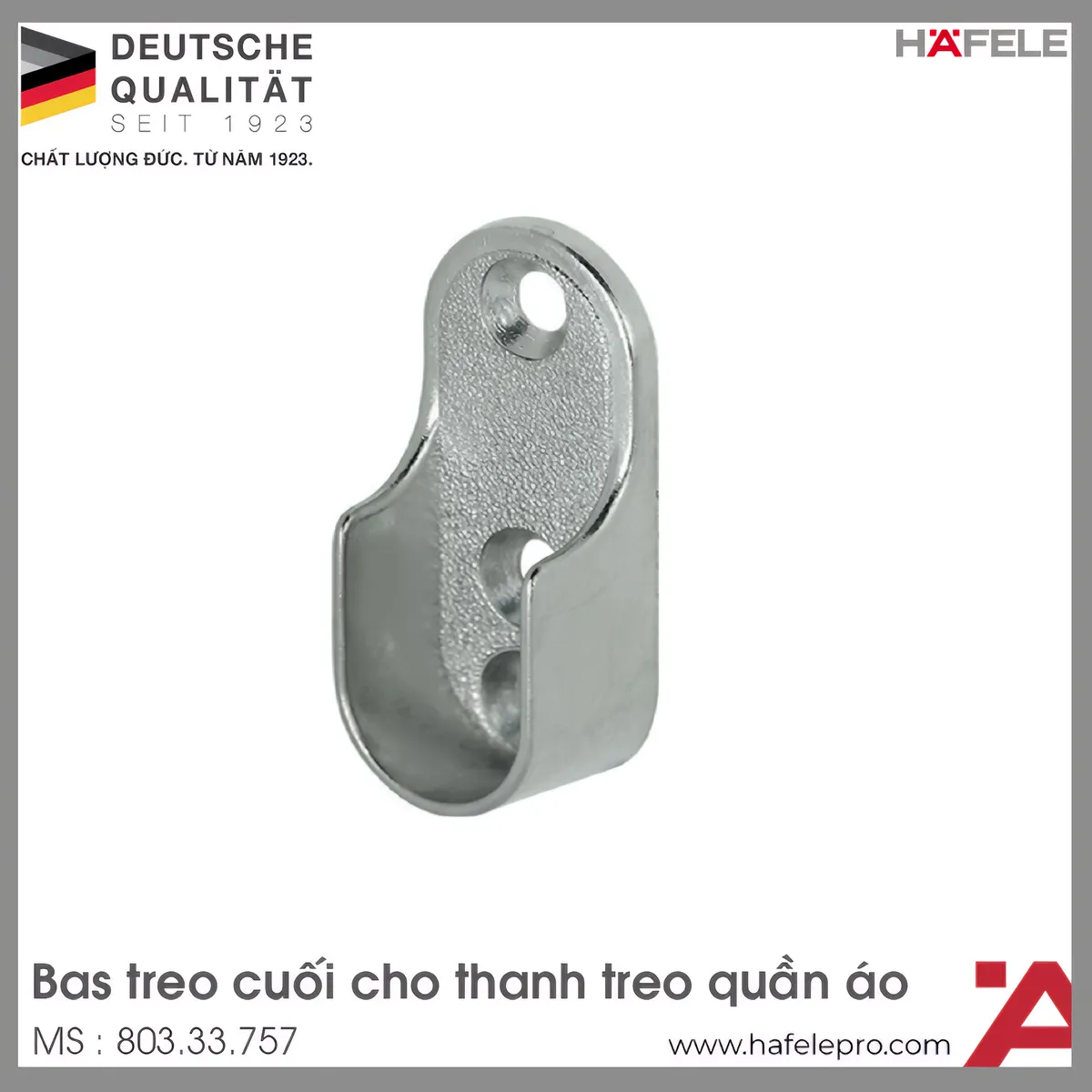 Bas Đỡ Thanh Nhôm Móc Áo Hafele 803.33.757