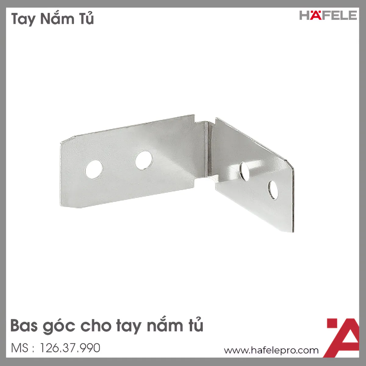 Bas Góc Cho Tay Nắm Tủ Hafele 126.37.990