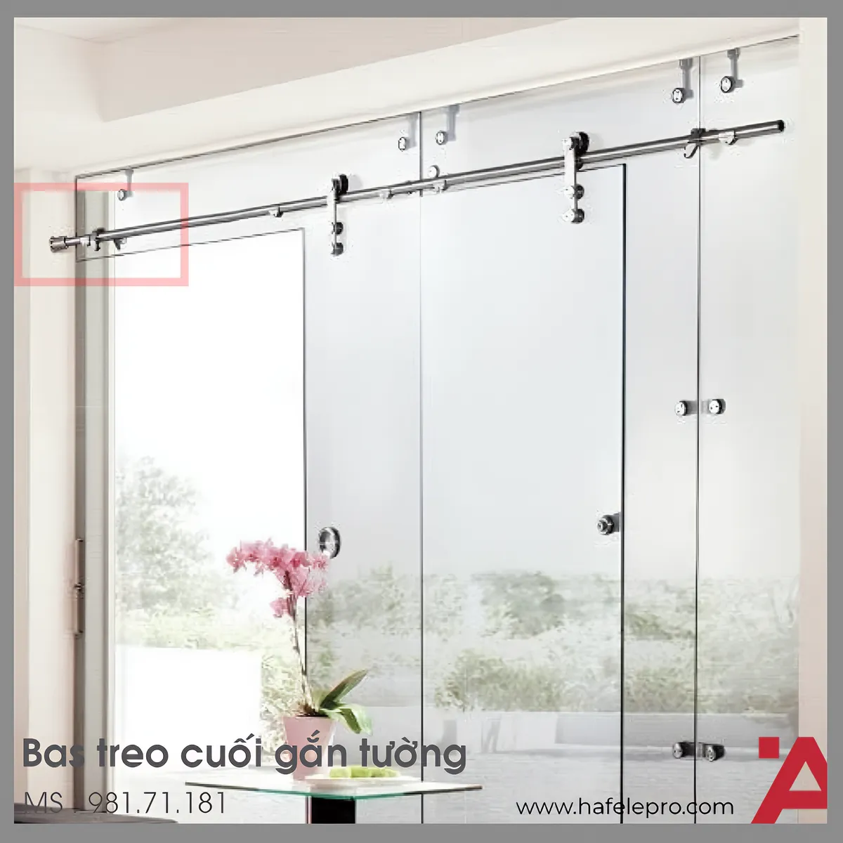 Bas Treo Cuối Gắn Tường Hafele 981.71.181