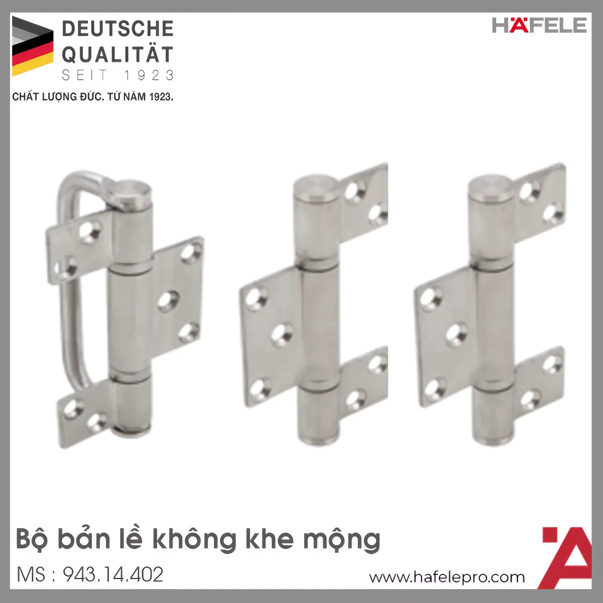 Bộ Bản Lề Với Tay Nắm Hafele 943.14.402