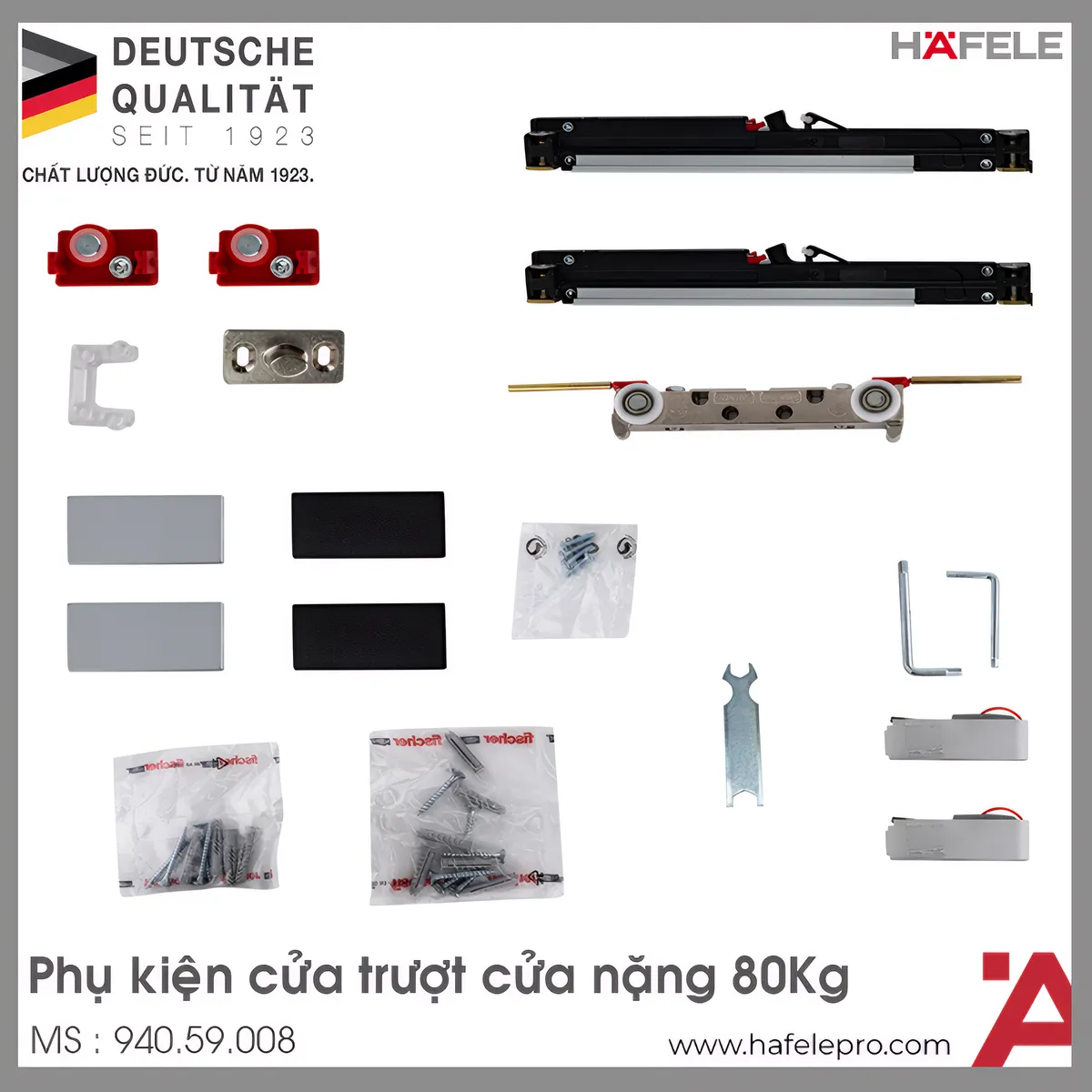 Phụ Kiện Cửa Trượt Slido Design 80-M Hafele 940.59.008