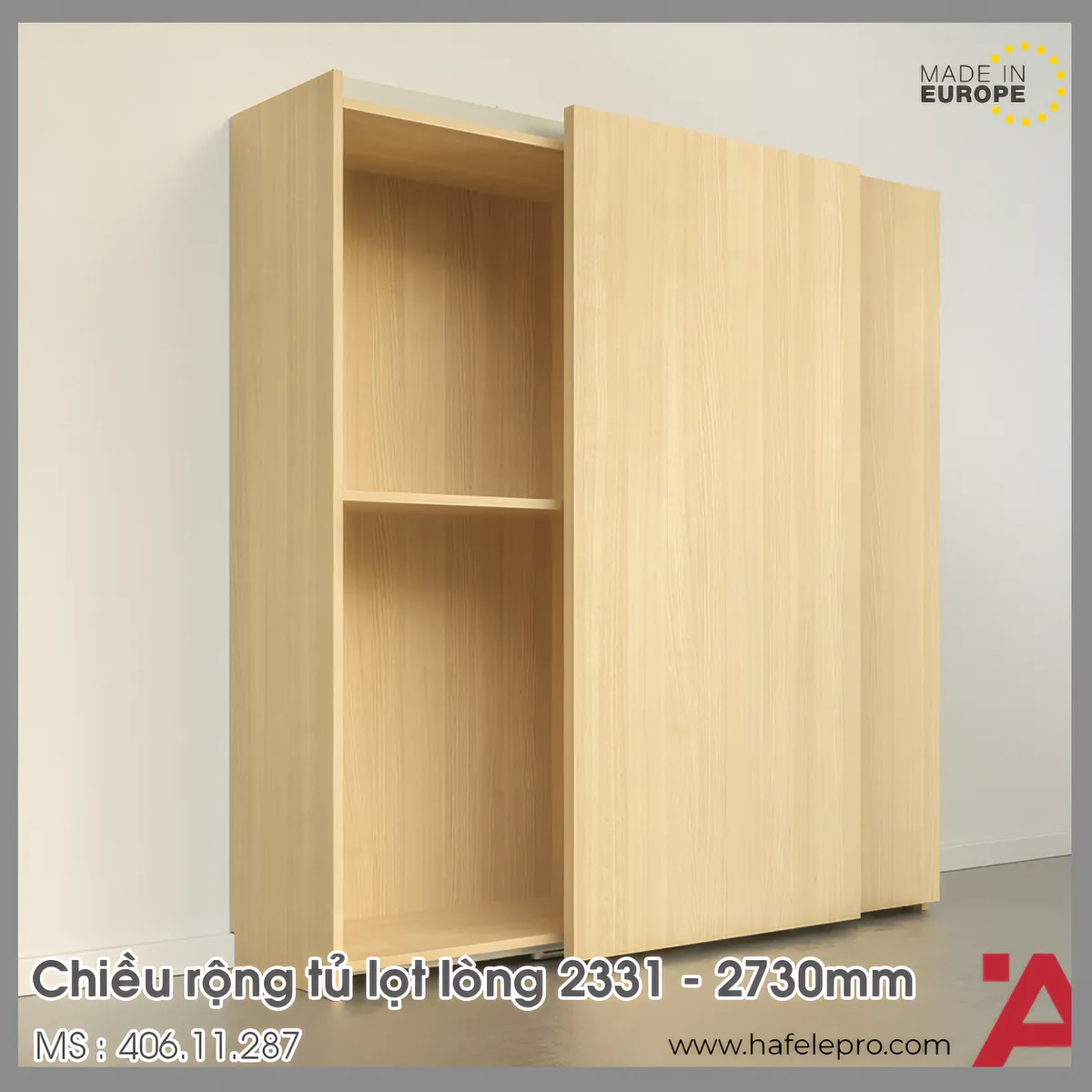 Phụ Kiện Cửa Trượt Bằng Mặt M 50F FB Hafele 406.11.287