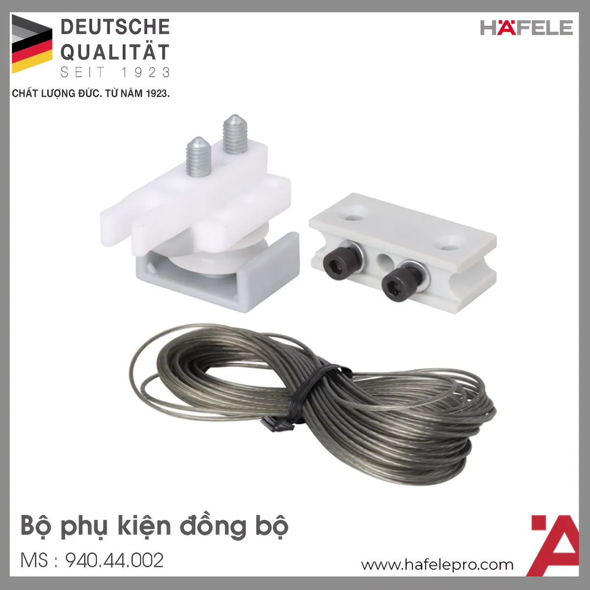 Bộ Phụ Kiện Cửa Trượt Đồng Bộ Cho Classic P Hafele 940.44.002