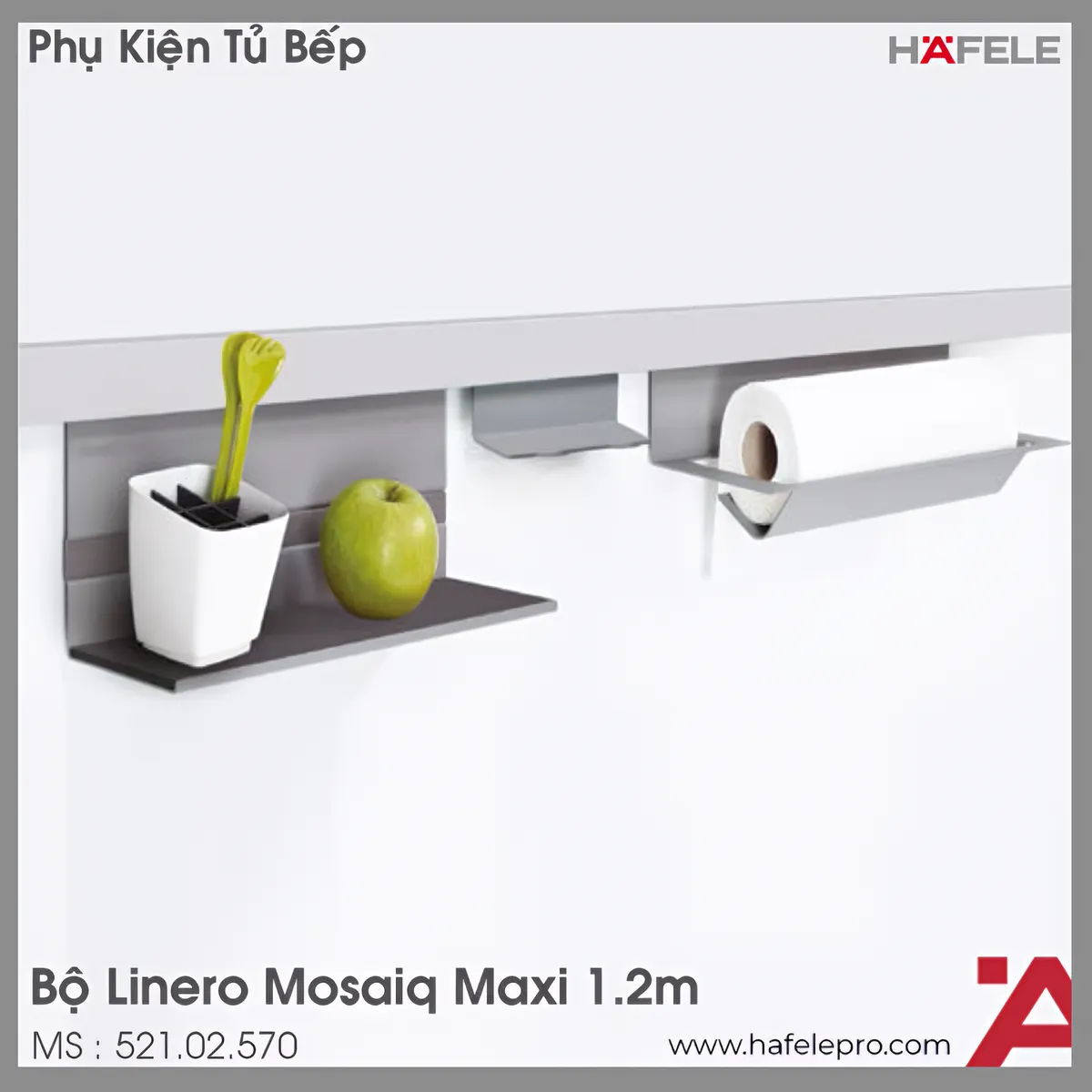 Bộ Linero Mosaiq Maxi 1.2m Hafele 521.02.570