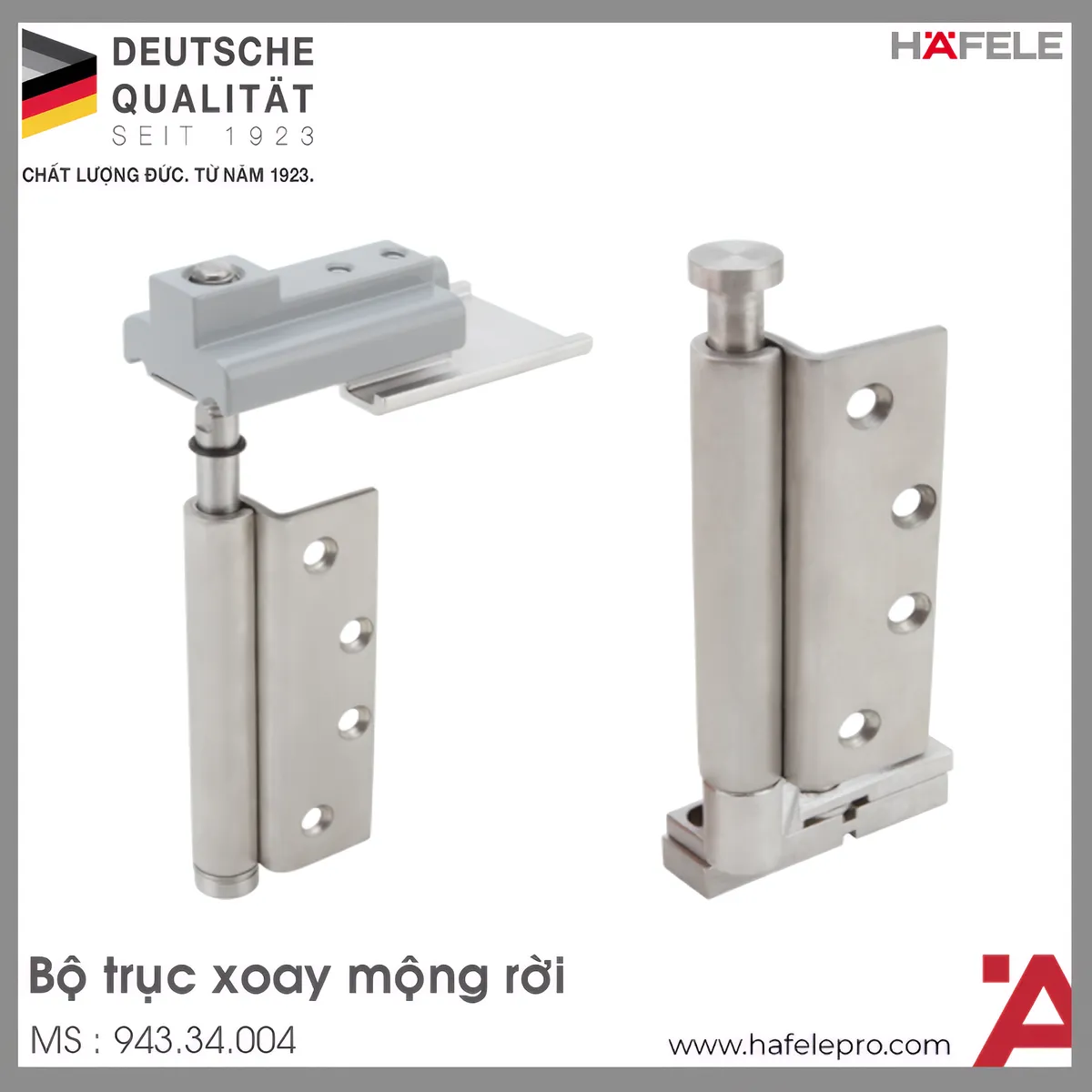 Bộ Trục Xoay Mộng Rời Hafele 943.34.004