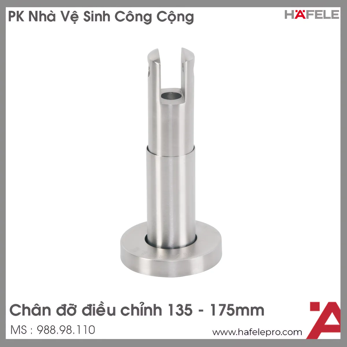 Chân Đỡ Vách Ngăn WC Công Cộng Hafele 988.98.110