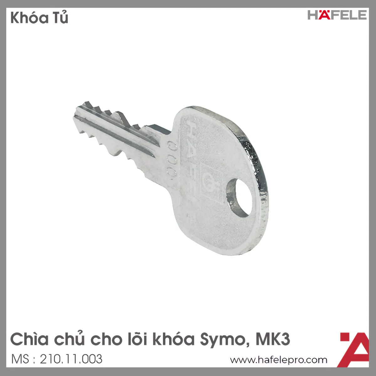 Chìa Chủ Cho Lõi Khóa Symo Hafele 210.11.003