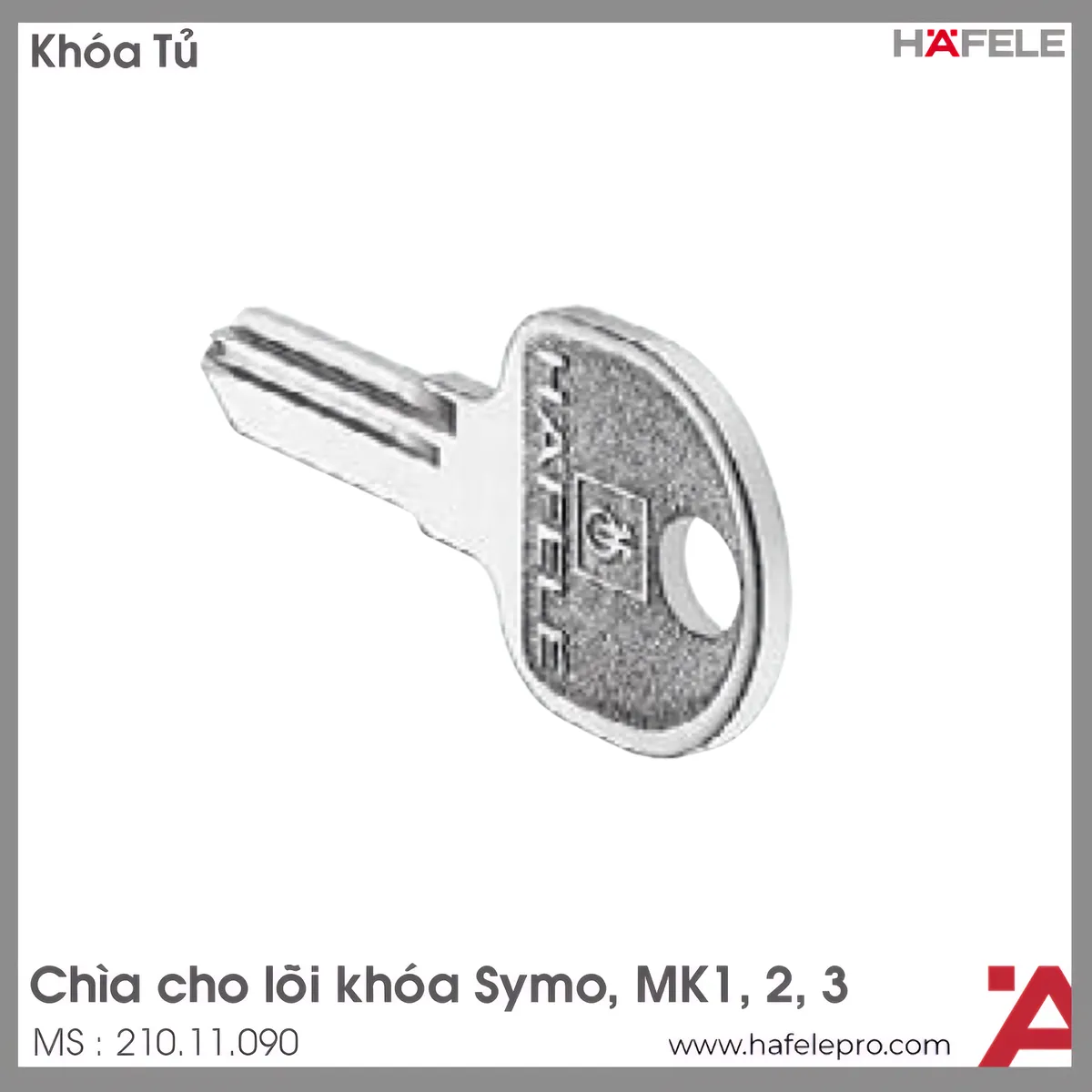 Chìa Cho Lõi Khóa Symo Universal Hafele 210.11.090