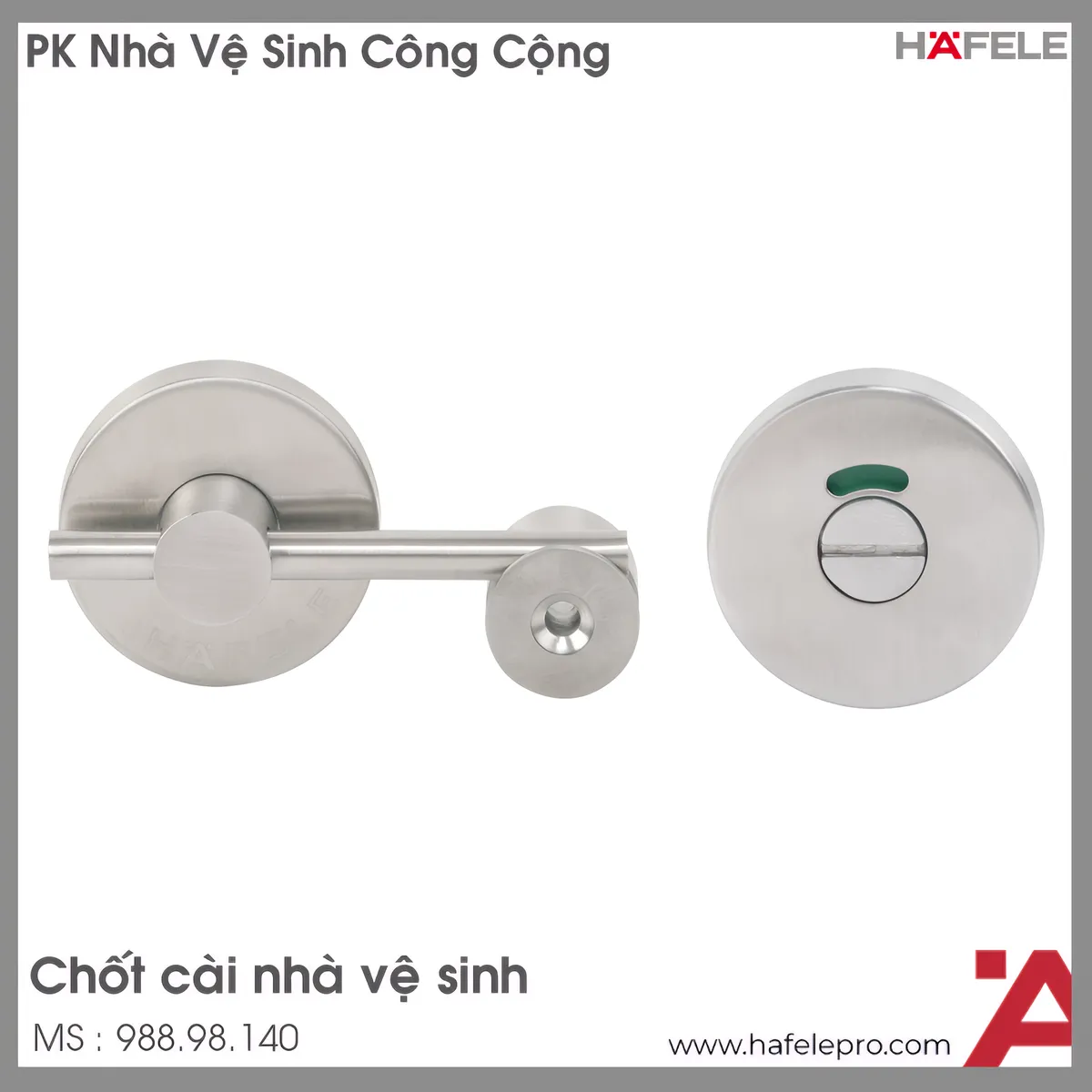 Chốt Nhà Vệ Sinh Công Cộng Hafele 988.98.140