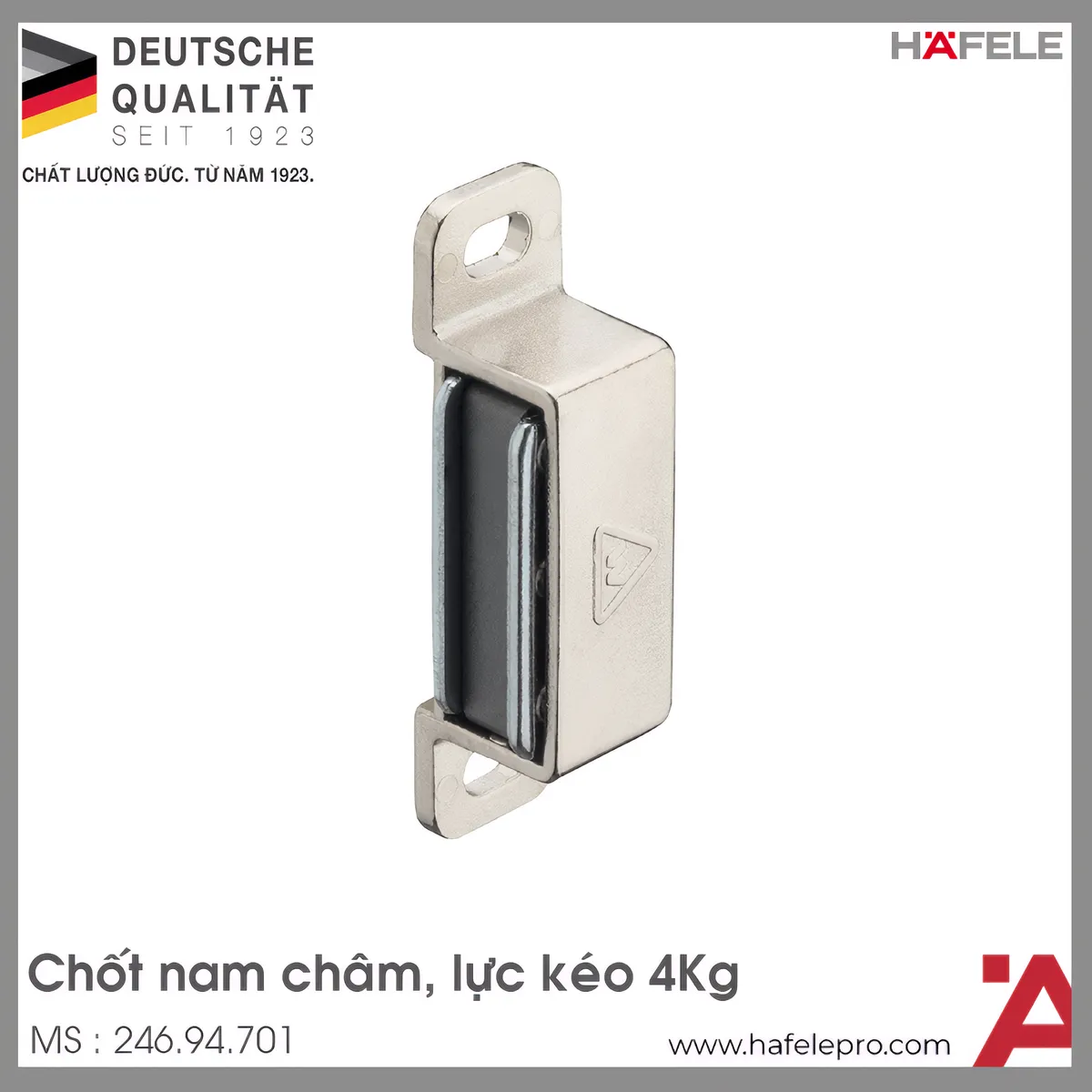 Chốt Nam Châm Lực Kéo 4Kg Hafele 246.94.701