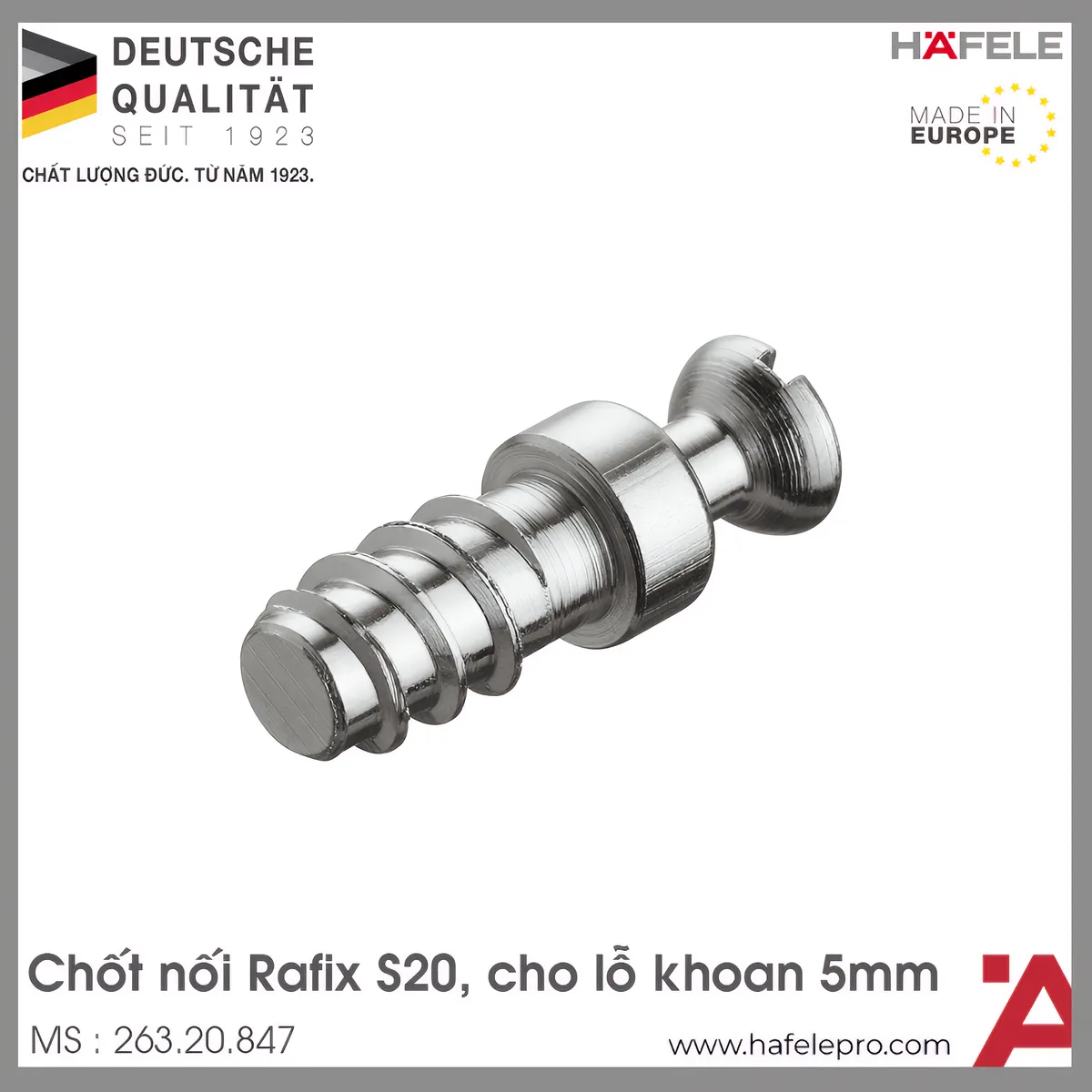 Chốt Nối Rafix S20 11mm Hafele 263.20.847