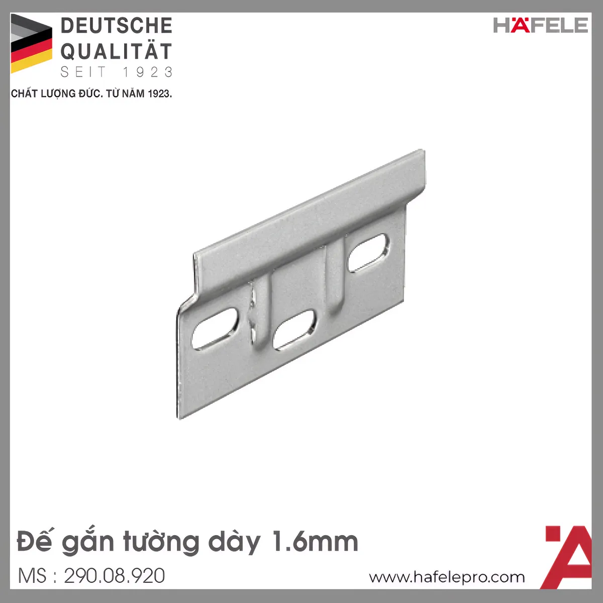 Đế Gắn Tường Cho Bas Treo Tủ Hafele 290.08.920