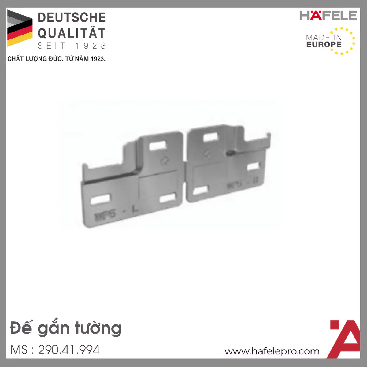 Đế Gắn Tường Hafele 290.41.994