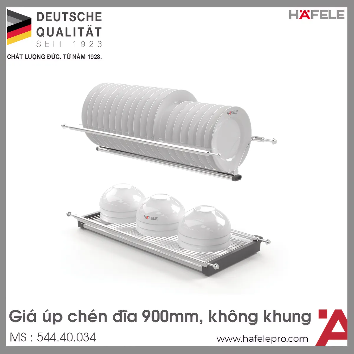Khay Úp Chén Đĩa Presto 900mm Hafele 544.40.034